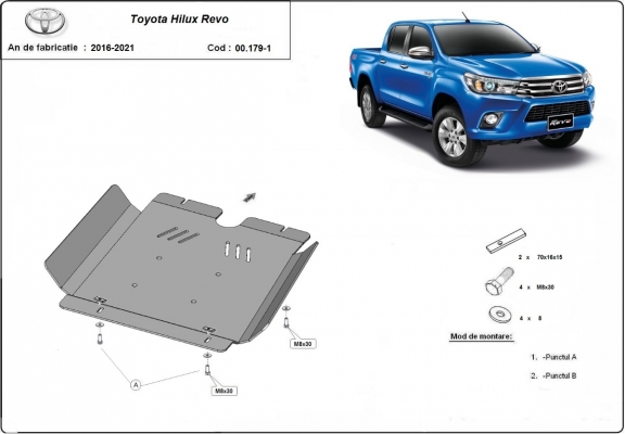 Protector de la caja de cambios Toyota Hilux Revo