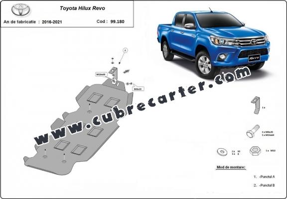 Protección del depósito de combustible Toyota Hilux Revo