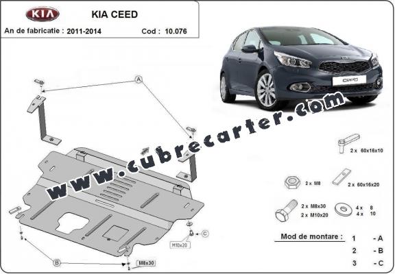 Cubre carter metalico Kia Ceed