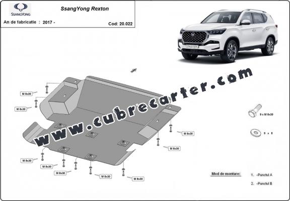 Cubre carter metalico SsangYong Rexton