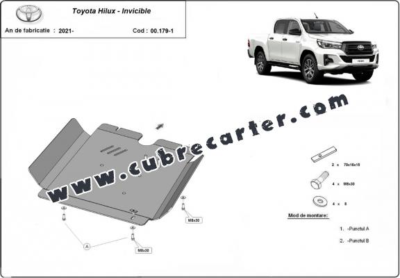 Protección aluminio del caja de cambios Toyota Hilux Invincible