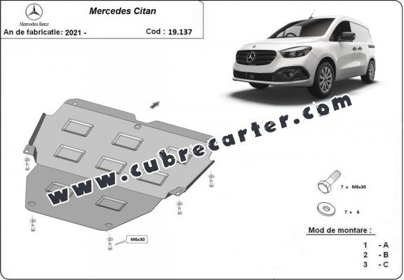 Cubre carter metalico Mercedes Citan