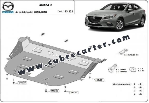 Cubre carter metalico Mazda 3