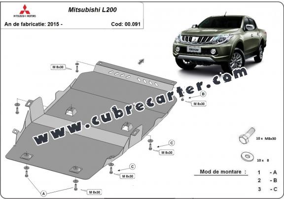 Cubre carter metalico Mitsubishi L200