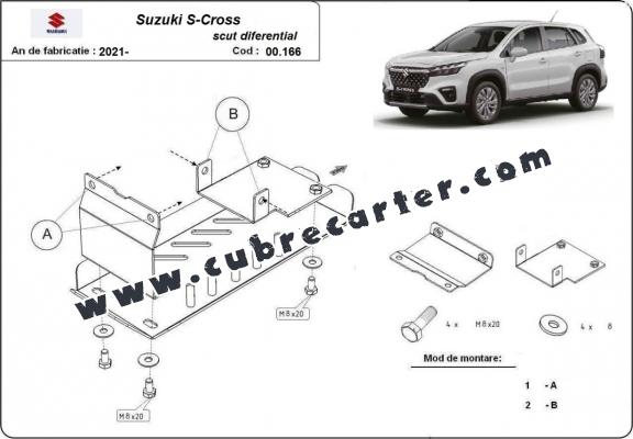Protección del diferencial Suzuki S-Cross 