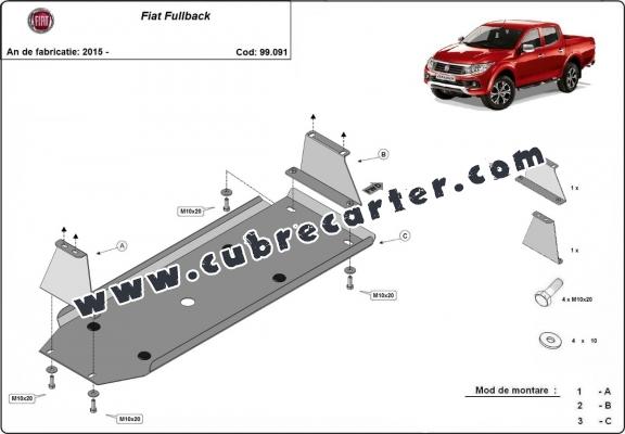Protección del depósito de combustible Fiat Fullback