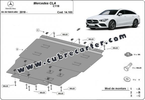 Cubre carter metalico Mercedes CLA C118