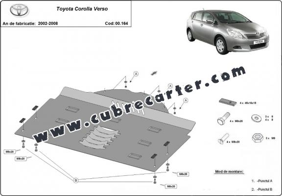 Protector de catalizador/cat lock metalico Toyota Corolla Verso