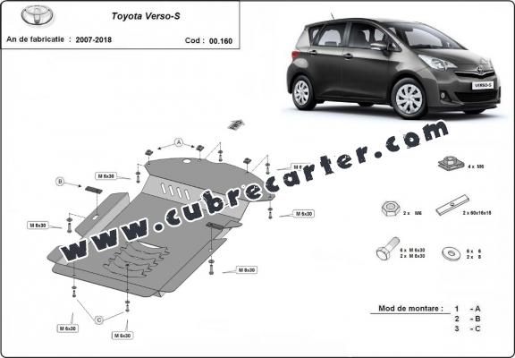 Protector de catalizador/cat lock metalico Toyota  Verso-S