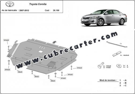 Cubre carter metalico Toyota Corolla