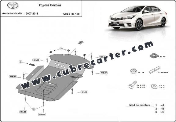 Protector de catalizador/cat lock metalico Toyota Corolla