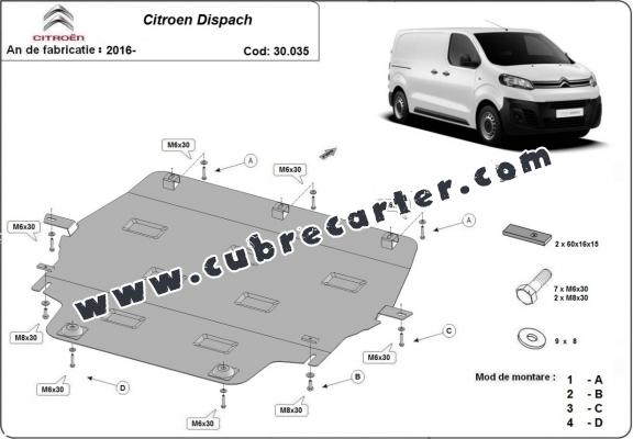 Cubre carter metalico Citroen Dispatch