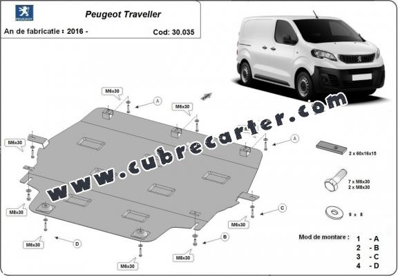 Cubre carter metalico Peugeot Traveller