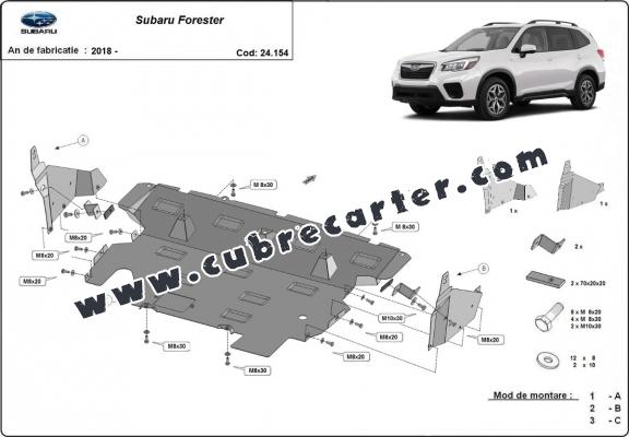 Cubre carter metalico Subaru Forester 5