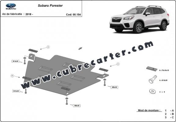 Protección del caja de cambios Subaru Forester 5