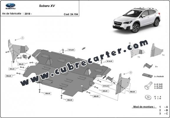 Cubre carter metalico Subaru  XV