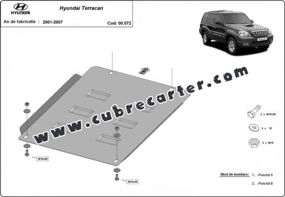 Protección del caja de cambios Hyundai Terracan