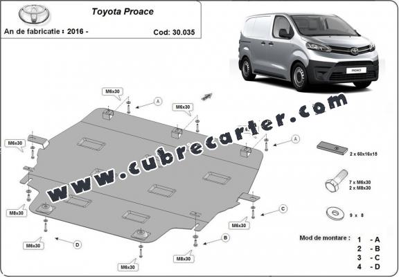 Cubre carter metalico Toyota Proace