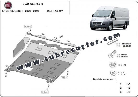 Cubre carter metalico Fiat Ducato