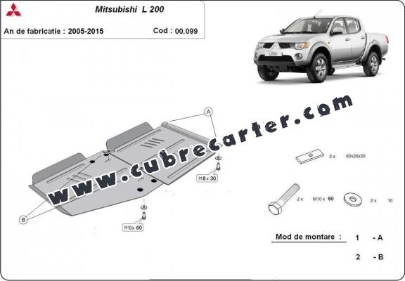 Protección de caja de cambios  Mitsubishi L 200