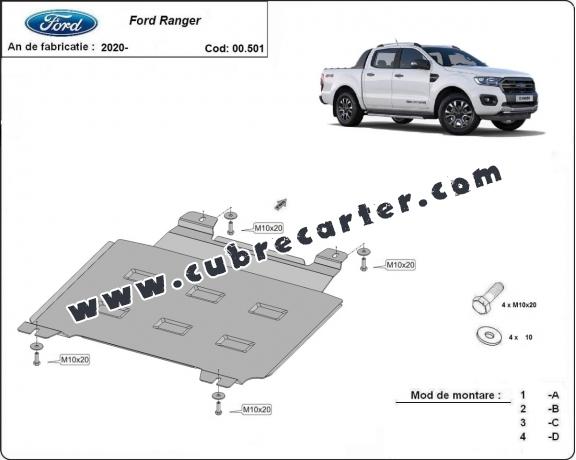 Protección del caja de cambios Ford Ranger