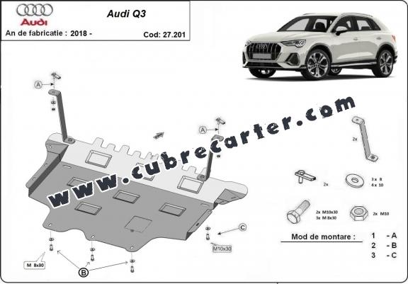 Cubre carter metalico Audi Q3
