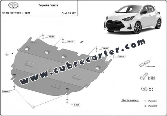 Cubre carter metalico Toyota Yaris XP210