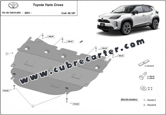 Cubre carter metalico Toyota Yaris Cross XP210