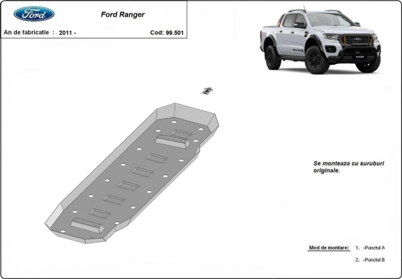 Protector del deposito de combustible Ford Ranger