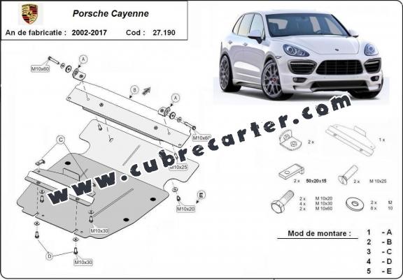 Cubre carter metalico Porsche Cayenne