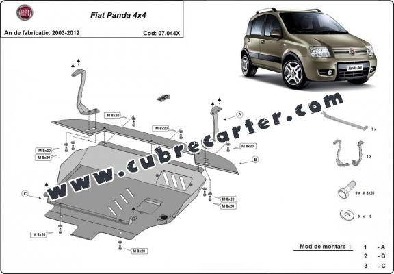 Cubre carter metalico Fiat Panda 4x4