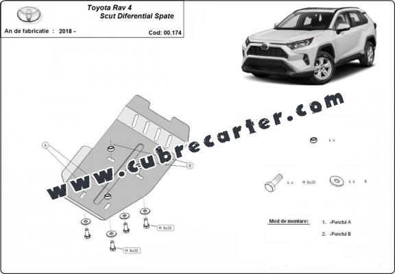 Protección del diferencial Toyota RAV 4