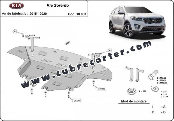 Cubre carter metalico Kia Sorento