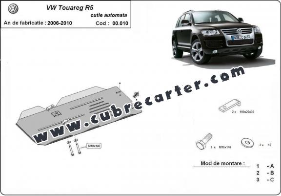 Protección del caja de cambios automat Volkswagen Touareg 7L