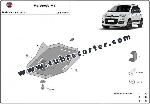 Protección del diferencial Fiat Panda 4x4