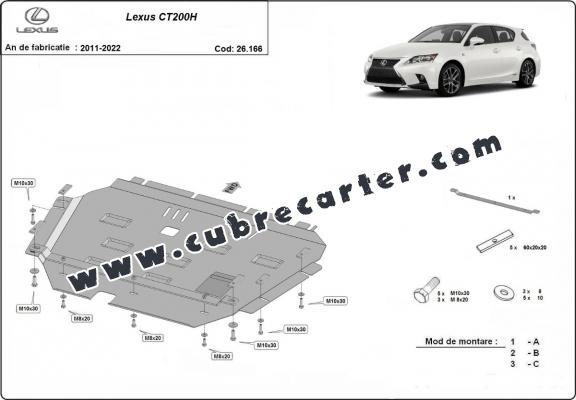 Cubre carter metalico Lexus CT200H