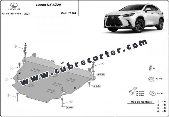 Cubre carter metalico  Lexus NX AZ20