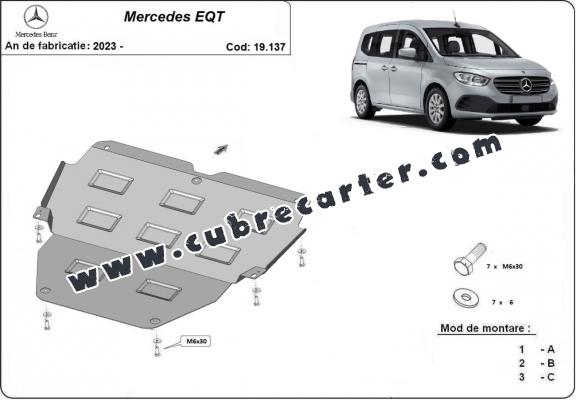Cubre carter metalico Mercedes EQT