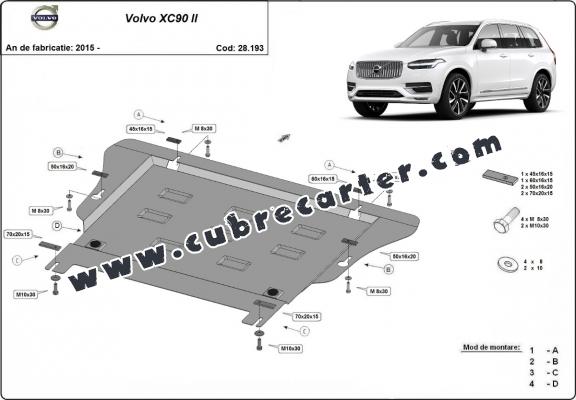 Cubre carter metalico Volvo XC90