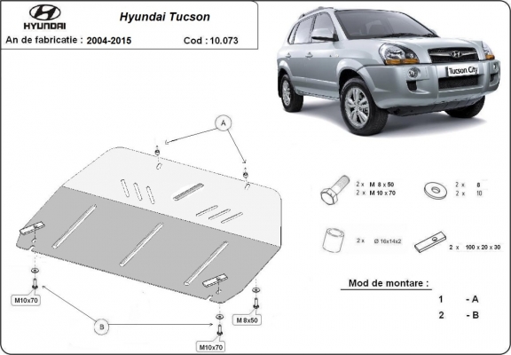 Cubre carter metalico Hyundai Tucson