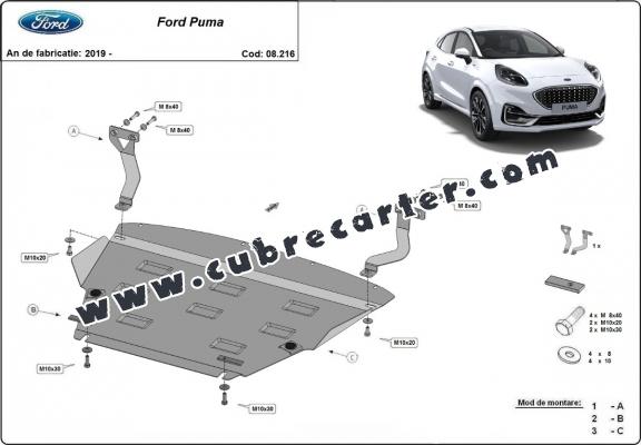 Cubre carter metalico Ford Puma