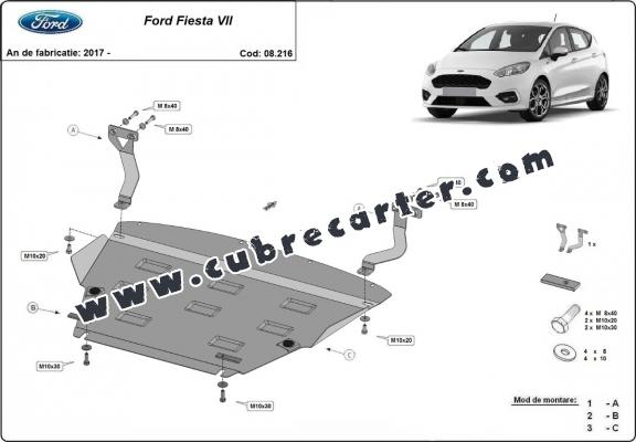 Cubre carter metalico Ford Fiesta VII