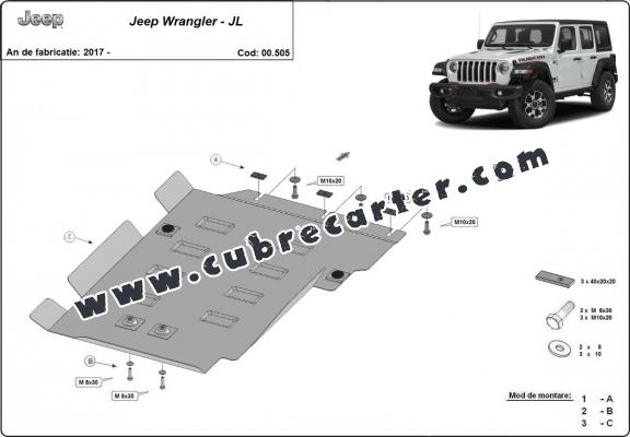 Protección del caja de cambios Jeep Wrangler - JL