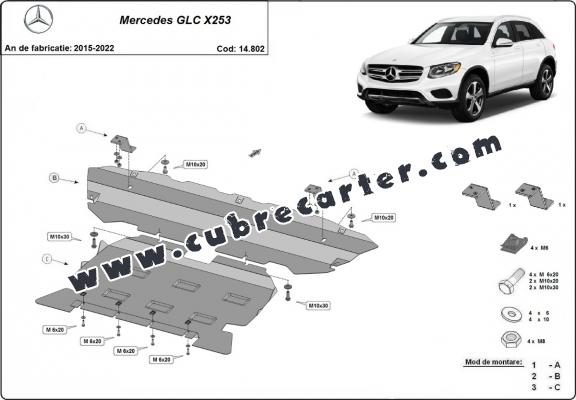 Cubre carter metalico Mercedes GLC X253