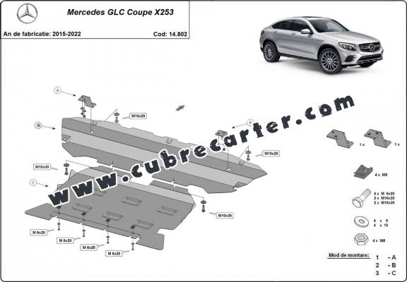 Cubre carter metalico Mercedes GLC Coupe X253