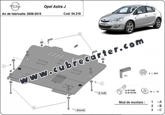 Cubre carter metalico Opel Astra J