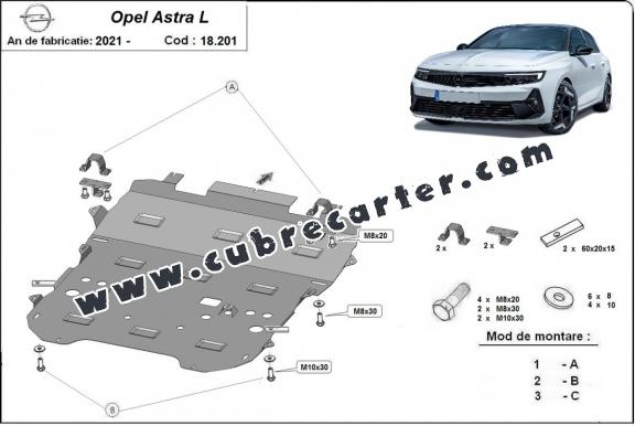 Cubre carter metalico Opel Astra L
