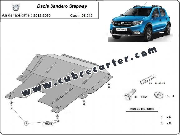 Cubre carter metalico Dacia Sandero 2 Stepway