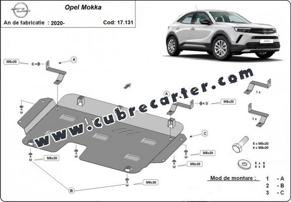 Cubre carter metalico Opel Mokka