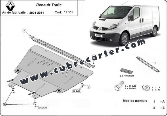 Cubre carter metalico Renault Trafic